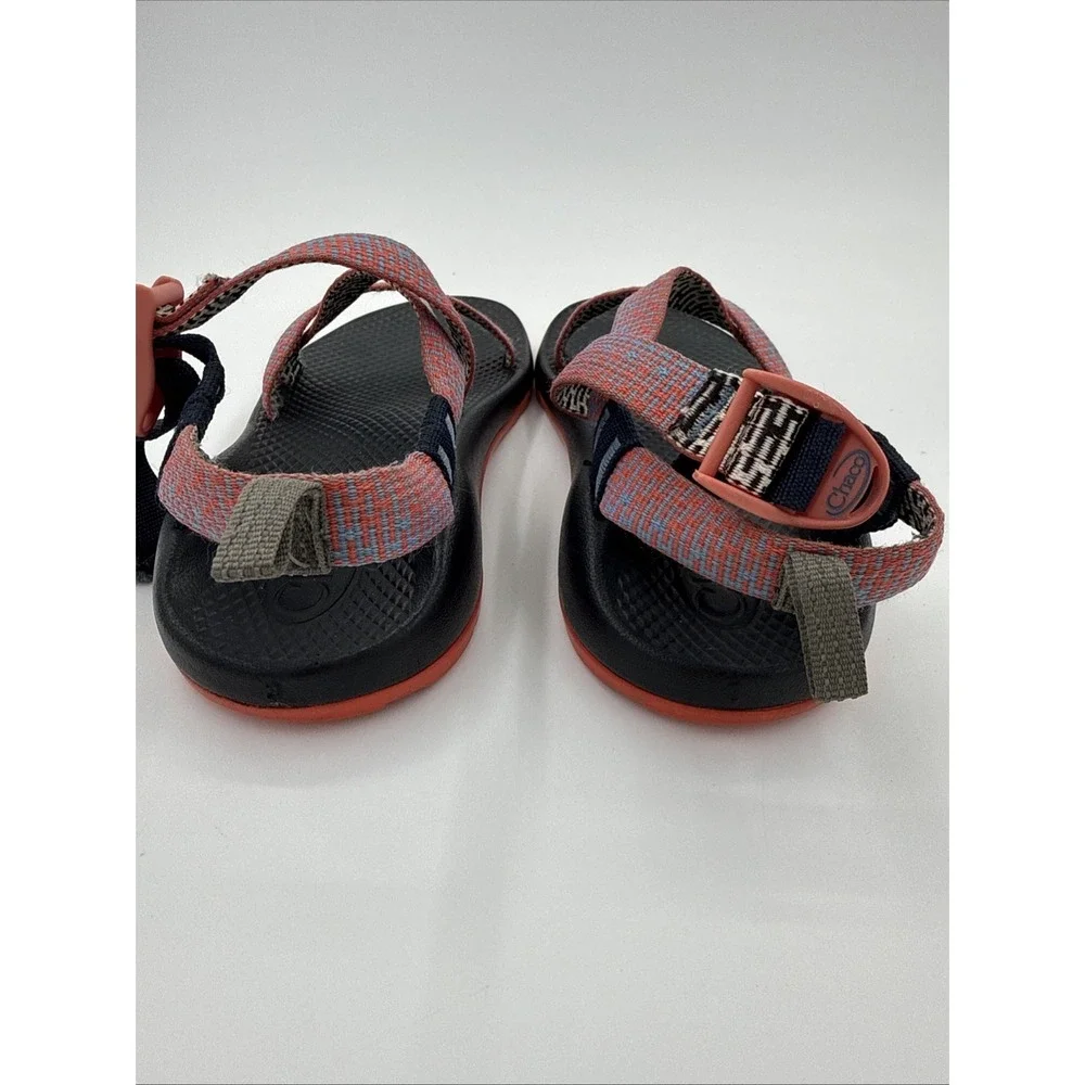 Chaco Kids Z/1 EcoTread Water Sandals Size 3 Black & Penny Coral Hiking Boating